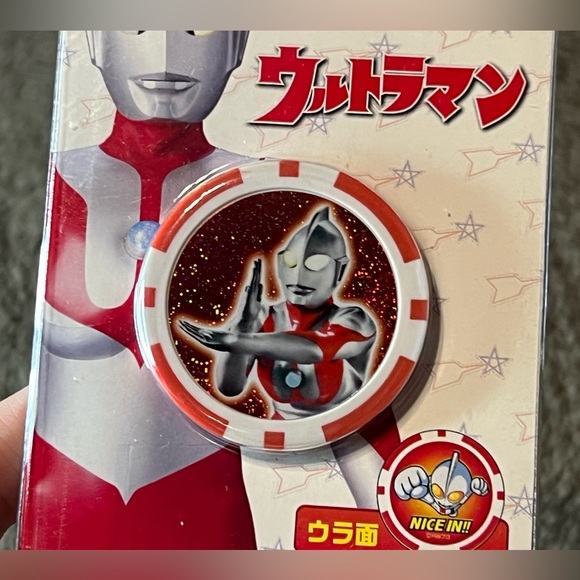 Ultraman Golf Ball Marker Coin Place Holder Official Tsuburaya Japan Exclusive - Picture 4 of 8